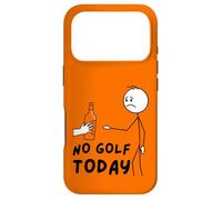 No Golf Today Funny Sad Stickman Golfer Golfers Coque pour iPhone 17 Pro