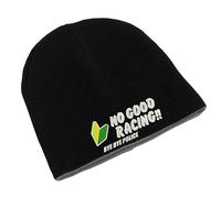 No Good Racing Bye Bye Police JDM Cars Bonnet d'hiver unisexe brodé double couche, Noir , taille unique