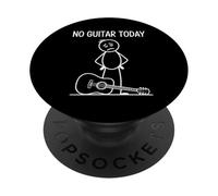 No Guitar Today, Lecteur de Musique Funny Sad Stickman, Guitariste PopSockets PopGrip Adhésif