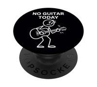 No Guitar Today, Lecteur de Musique Funny Sad Stickman, Guitariste PopSockets PopGrip Adhésif
