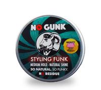 NO GUNK - Cire Coiffante Bio 100% Naturelle Pour Cheveux et Barbe - Tenue Moyenne - Styling Funk (Non parfumée, 50g)