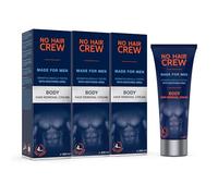 NO HAIR CREW - 3 x Crème dépilatoire pour le corps. Pour hommes (Set de 3 x 200 ml)