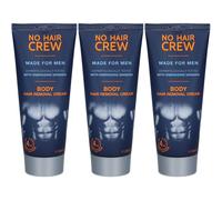 NO HAIR CREW For men Crème dépilatoire pour le corps 3x200 ml