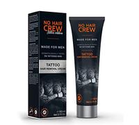 NO HAIR CREW Tattoo Edition Crème Dépilatoire 150 ml - Épilation Douce pour Mettre en Valeur les Tatouages - Peau Lisse Sans Coupures