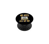 No Hate Just Hip Hop Cassette Graphique PopSockets PopGrip Adhésif