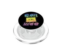 No Hate Just Hip Hop Cassette Graphique PopSockets PopGrip pour MagSafe