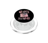 No Hate Just Hip Hop Cassette Graphique PopSockets PopGrip pour MagSafe