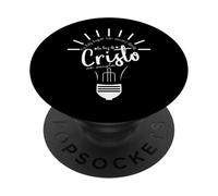 No Hay lugar Tan Oscuro Donde la Luz de Dios no Brille PopSockets PopGrip Adhésif