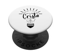 No Hay lugar Tan Oscuro Donde la Luz de Dios no Brille PopSockets PopGrip Adhésif