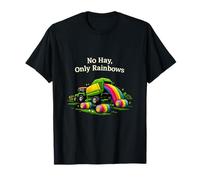No Hay Only Rainbow Unicorn Wrangler Farm Graphic T-Shirt