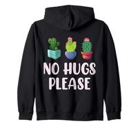 No Hugs Please Proverbe Succulent avec Cactus Sweat à Capuche