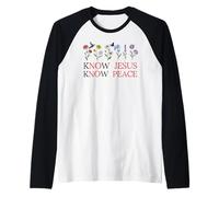 No Jesus No Peace Christian Be Still & Know Jesus Know Peace Manche Raglan