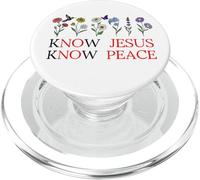 No Jesus No Peace Christian Be Still & Know Jesus Know Peace PopSockets PopGrip pour MagSafe