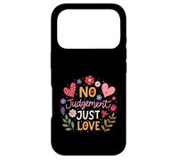 No Judgement Just Love Féminisme Fleurs Cœur Philippines Coque pour iPhone 17 Pro