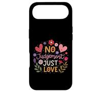 No Judgement Just Love Féminisme Fleurs Cœur Philippines Coque pour iPhone Air