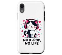 No K-pop No Life Doux Chat Musique Coréenne Corée Du Sud Coque pour iPhone XR