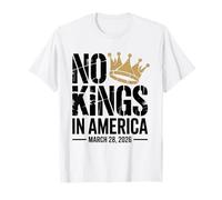 No King Protest 28 Mars 2026 Résister Crown Grunge Progessive T-Shirt