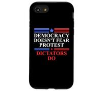 No Kings America Democracy Doesn't Fear Protest Dictators Do Coque pour iPhone SE (2020) / 7/8