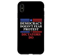 No Kings America Democracy Doesn't Fear Protest Dictators Do Coque pour iPhone XS Max