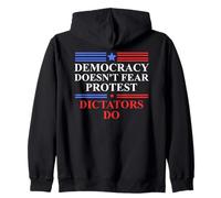 No Kings America Democracy Doesn't Fear Protest Dictators Do Sweat à Capuche