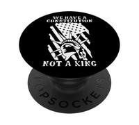 No Kings America We Have a Constitution Not a King Protest PopSockets PopGrip Adhésif