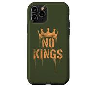 No Kings Back Print | Cracked Crown, Grunge - Political Coque pour iPhone 11 Pro