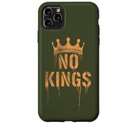 No Kings Back Print | Cracked Crown, Grunge - Political Coque pour iPhone 11 Pro Max