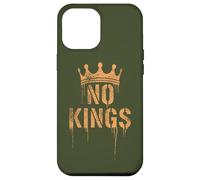 No Kings Back Print | Cracked Crown, Grunge - Political Coque pour iPhone 12 Pro Max