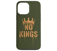 No Kings Back Print | Cracked Crown, Grunge - Political Coque pour iPhone 13 Pro Max