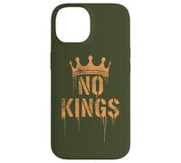 No Kings Back Print | Cracked Crown, Grunge - Political Coque pour iPhone 14