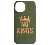 No Kings Back Print | Cracked Crown, Grunge - Political Coque pour iPhone 15