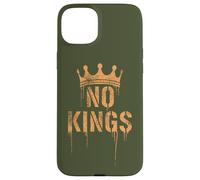 No Kings Back Print | Cracked Crown, Grunge - Political Coque pour iPhone 15 Plus