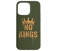 No Kings Back Print | Cracked Crown, Grunge - Political Coque pour iPhone 15 Pro Max