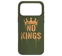 No Kings Back Print | Cracked Crown, Grunge - Political Coque pour iPhone 17 Pro Max