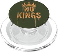 No Kings Back Print | Cracked Crown, Grunge - Political PopSockets PopGrip pour MagSafe