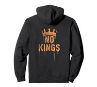 No Kings Back Print | Cracked Crown, Grunge - Political Sweat à Capuche