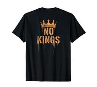 No Kings Back Print | Cracked Crown, Grunge - Political T-Shirt