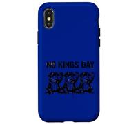 No Kings Day Three Frogs Funny Coque pour iPhone X/XS