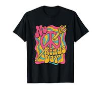 No Kings Day Vintage Rétro Groovy des années 70 T-Shirt