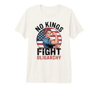 No Kings Fight Oligarchy T-Shirt Haut de Gamme