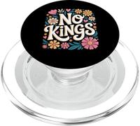 No Kings, Fleur rétro, drôle, Patriotique, féministe, pour Femmes et Filles PopSockets PopGrip pour MagSafe