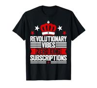 No Kings in America 1776 Spirit Funny 4th of July Freedom T-Shirt