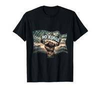 No Kings in America Art Drapeau américain No Kings T-Shirt