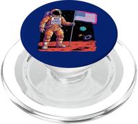 No Kings in America Astronaute Space Science-Fiction PopSockets PopGrip pour MagSafe