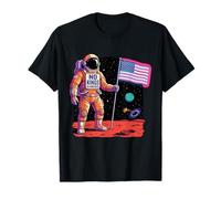 No Kings in America Astronaute Space Science-Fiction T-Shirt