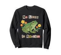 No Kings in America Collage Style Grenouille Sweatshirt