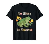 No Kings in America Collage Style Grenouille T-Shirt