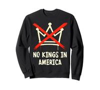 No Kings in America, Crown with X Cross Mark Sweatshirt
