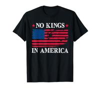 No Kings in America Drapeau américain Démocratie T-Shirt Graphique avec Valeur