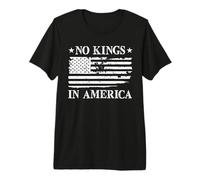 No Kings in America Drapeau américain Démocratie T-Shirt Haut de Gamme
